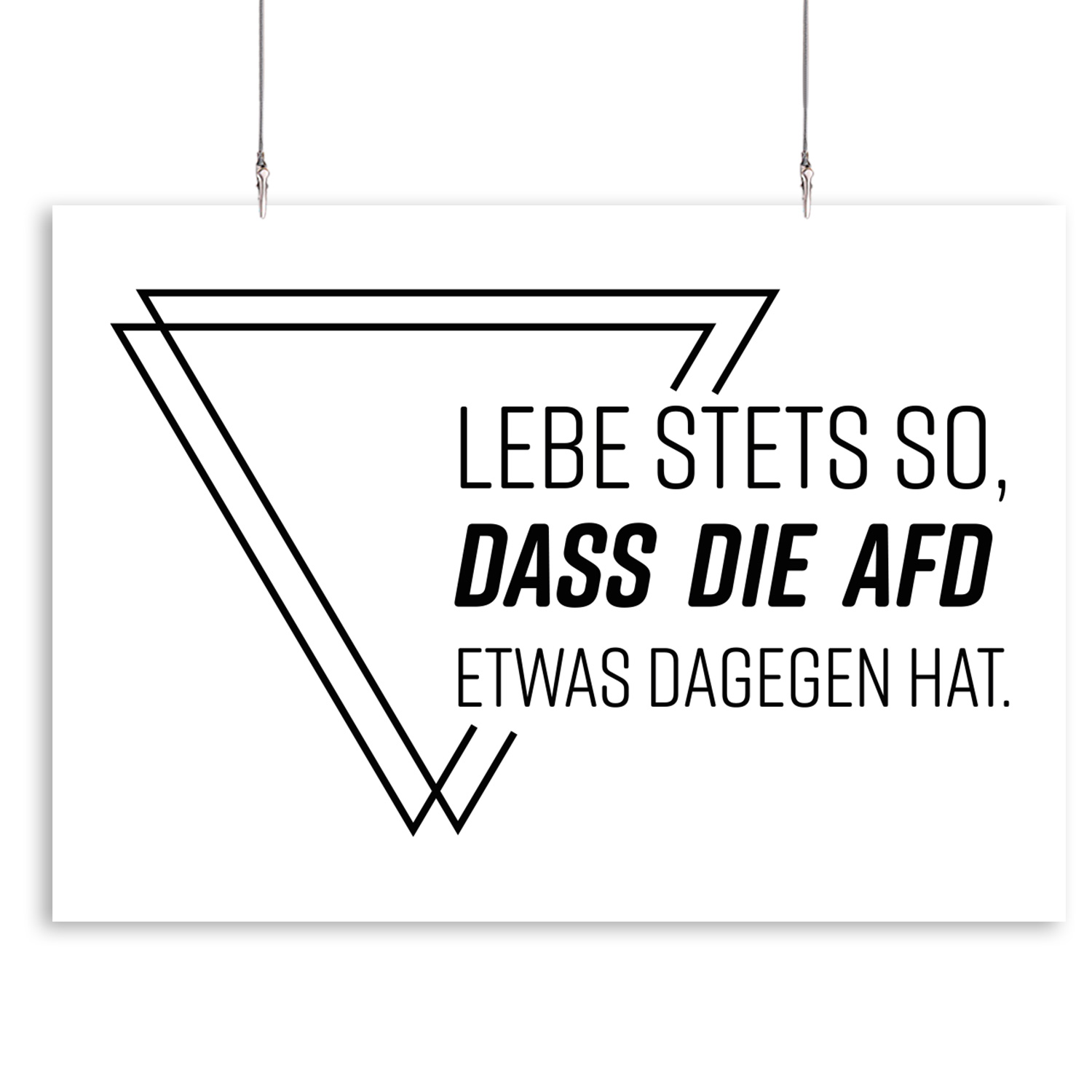 Poster »Lebe stets so...« (DIN A2)