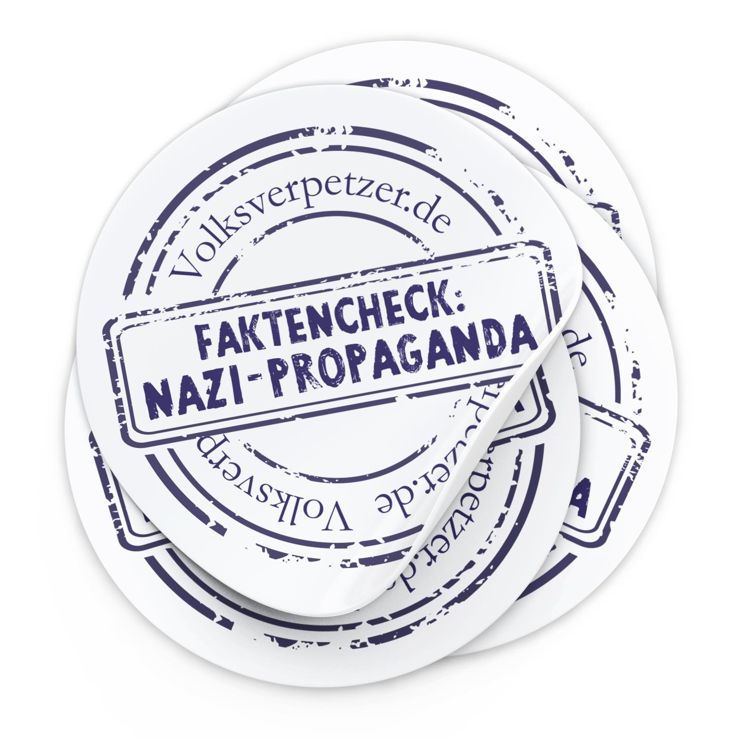 Aufkleber »Nazi-Propaganda« (Ø 9,5 cm)