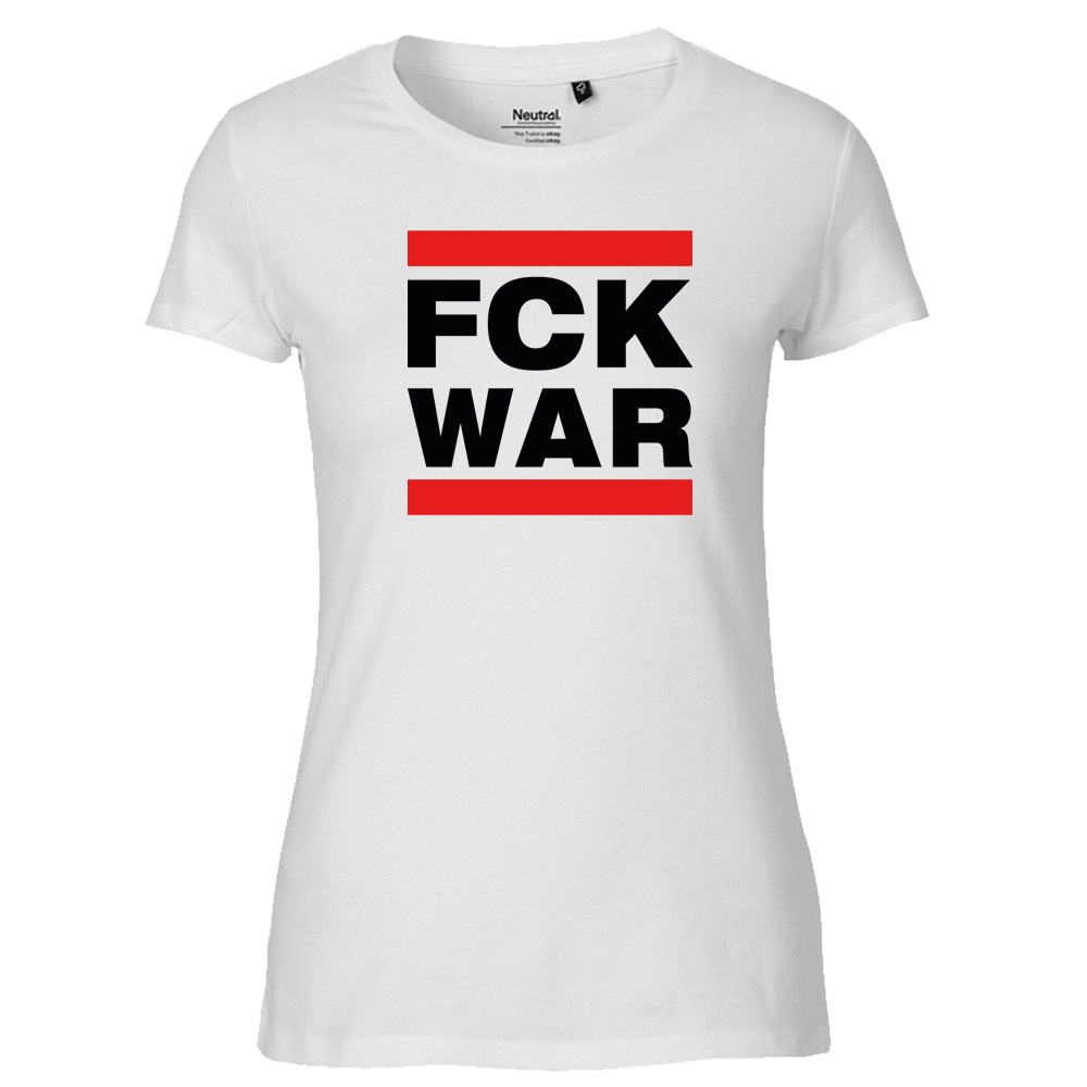 Soli-Shirt tailliert »FCK WAR«