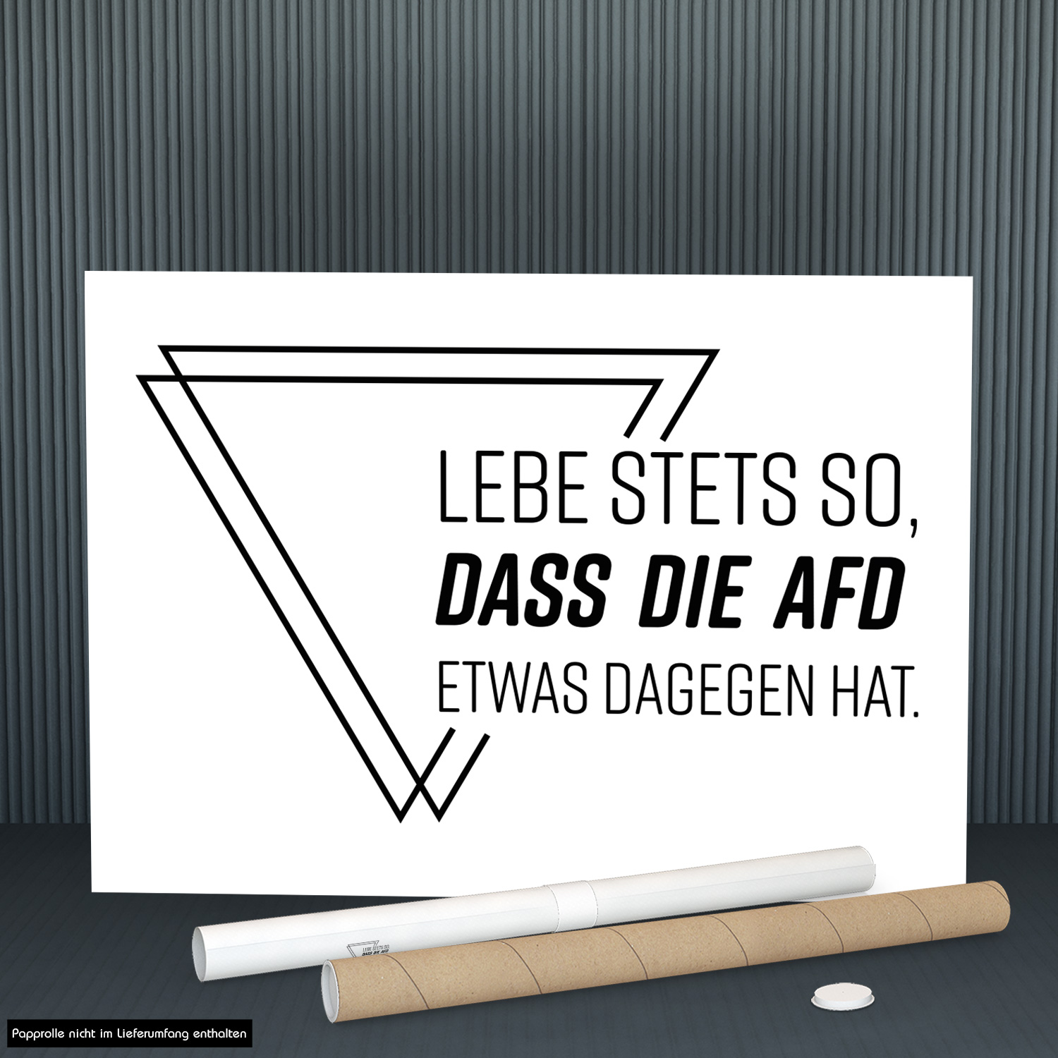 Poster »Lebe stets so...« (DIN A2)