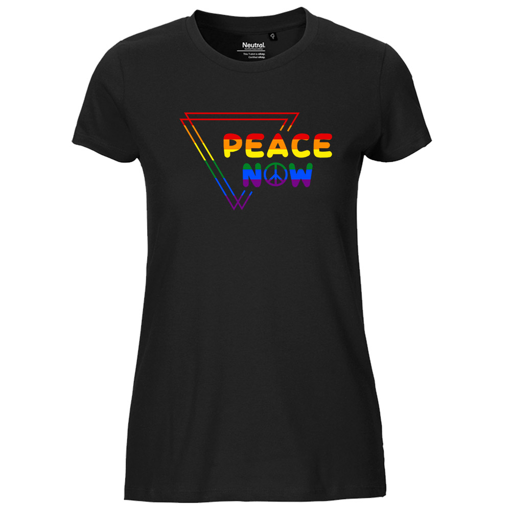 Soli-Shirt tailliert »peace now«